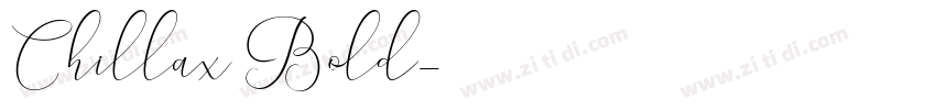 Chillax Bold字体转换